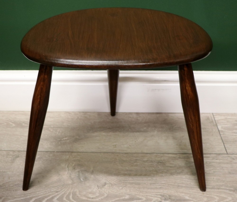 A wonderful iconic nest of three rare Ercol ‘pebble’ tables. View VII