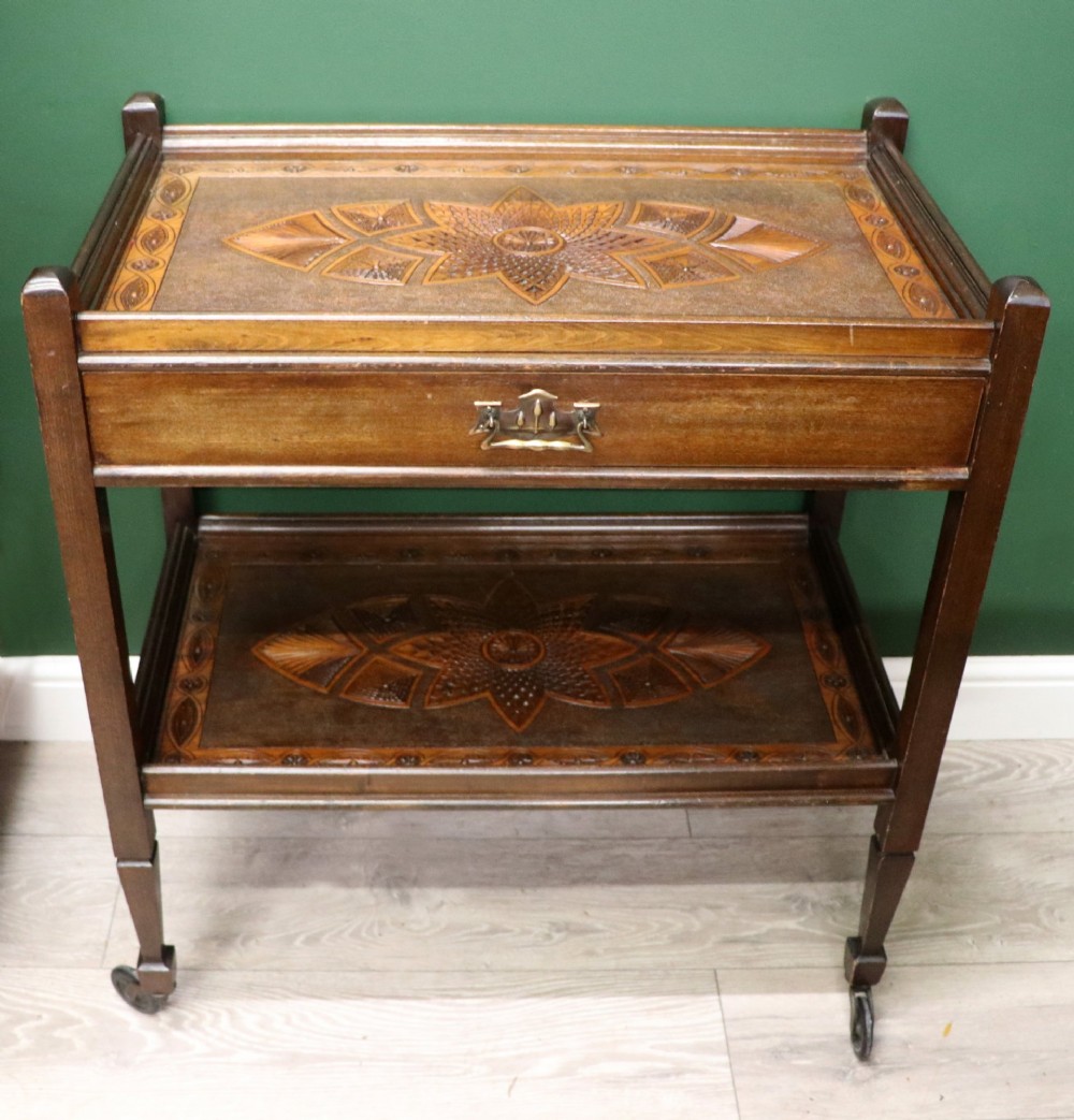 A lovely late 19th century food or tea trolley.