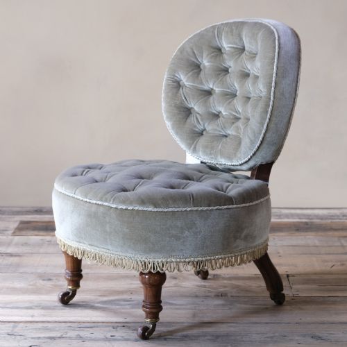 Antique Jas Shoolbred Slipper Chair