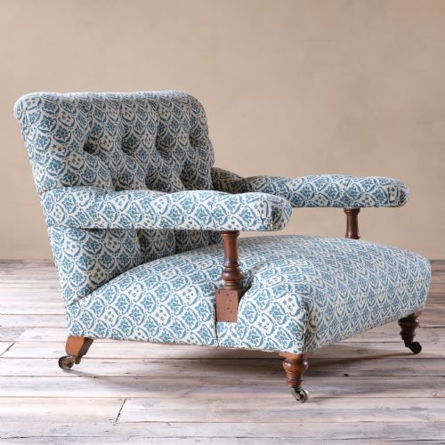 19th Century Howard and Sons Open Armchair C1860