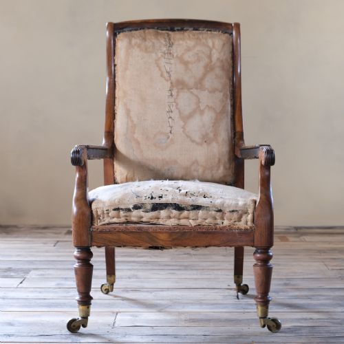 fig 1. regency rosewood open armchair attributed to Gillow c1835