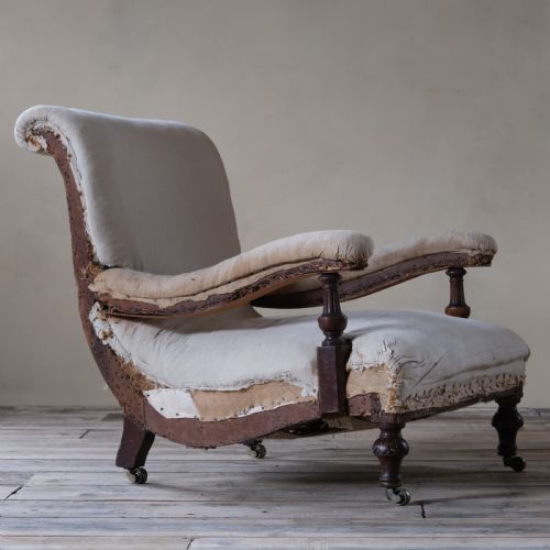 19th Century Howard Style Open Armchair