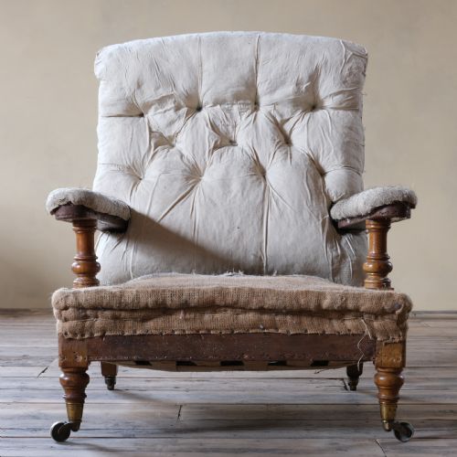 fig 1. Antique Howard style open armchair