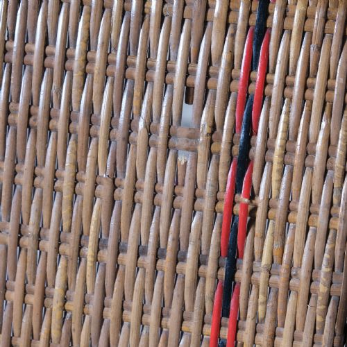ANTIQUE FRENCH RATTAN LOUNGER CHAISE LOUNGE - ADDITIONAL PHOTO 11