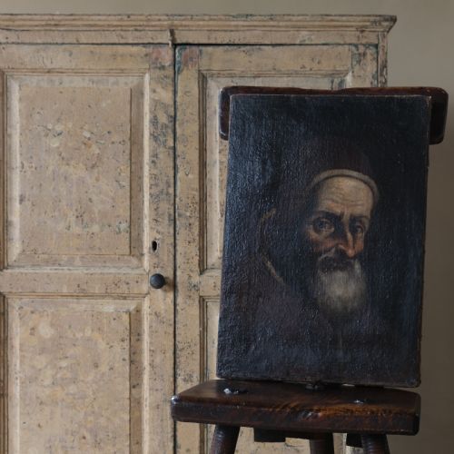 19th Century French Oil on Canvas Portrait of Pope Paul III