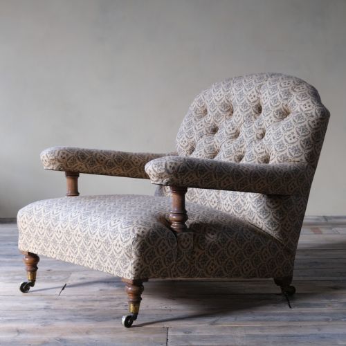 19th Century Howard and Sons Open Armchair C1860