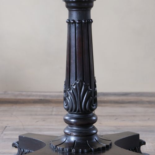 ANTIQUE REGENCY WILLIAM IV ROSEWOOD TEAPOY - ADDITIONAL PHOTO 1