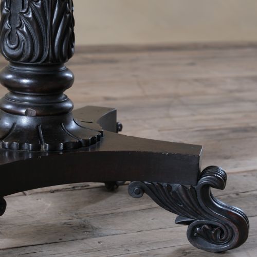 ANTIQUE REGENCY WILLIAM IV ROSEWOOD TEAPOY - ADDITIONAL PHOTO 2
