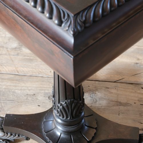 ANTIQUE REGENCY WILLIAM IV ROSEWOOD TEAPOY - ADDITIONAL PHOTO 11
