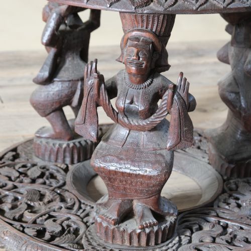 LATE 19TH CENTURY BURMESE TWO TIER SIDE TABLE - ADDITIONAL PHOTO 8