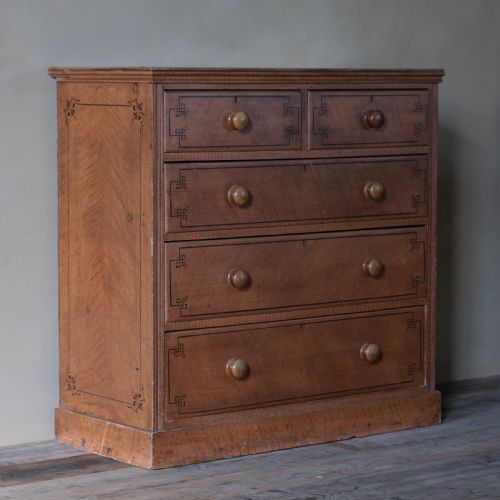 Aesthetic Movement Painted Pine Drawers