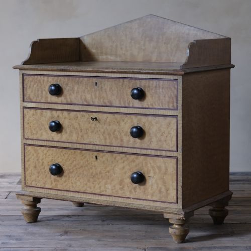 Regency Grained Pine Washstand Chest of Drawers.