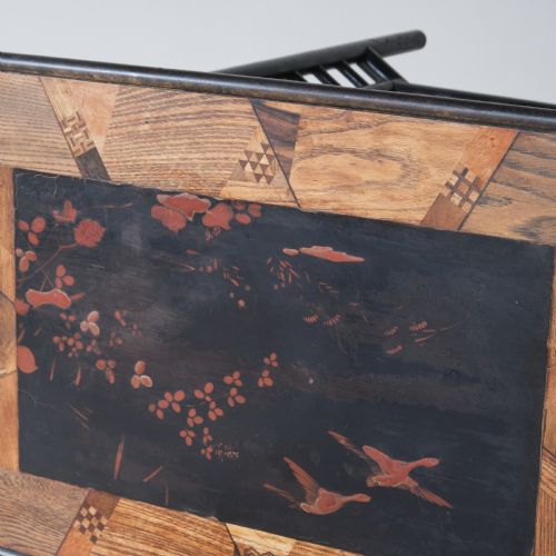 ANGLO JAPANESE BLACK LACQUERED 3 TIER SIDE TABLE - ADDITIONAL PHOTO 7