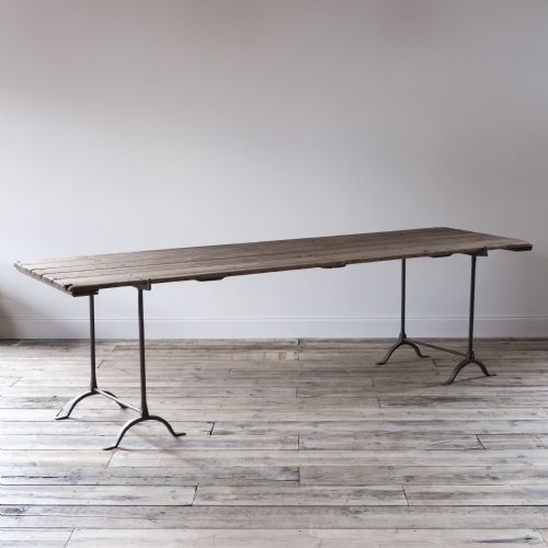 Large Antique Trestle Table
