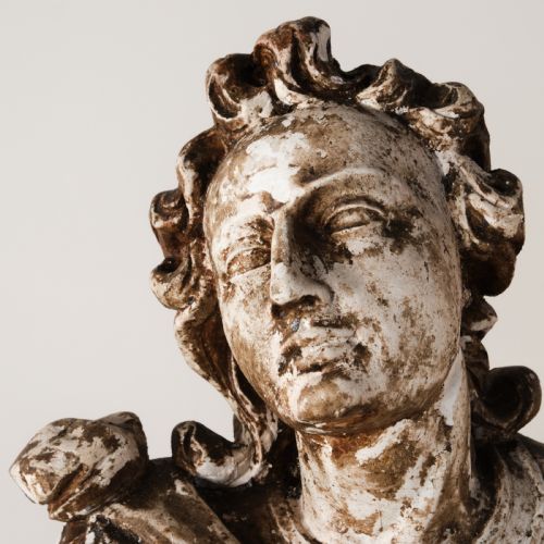 LARGE ECCLESIASTICAL PLASTER FIGURE OF A SAINT - ADDITIONAL PHOTO 5