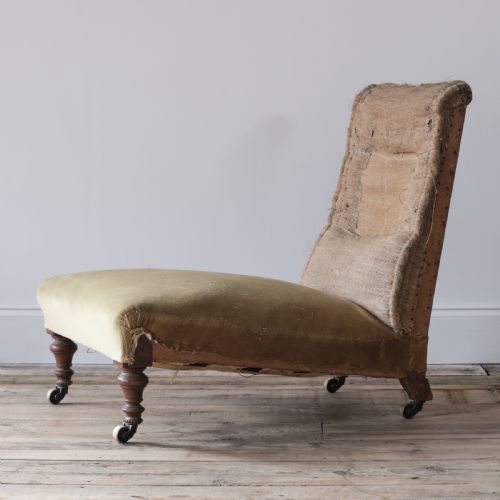 Low Deep Seated 19th Century Howard Style Slipper Chair