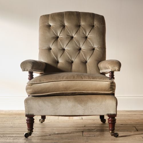 19th Century Howard Style Open Armchair