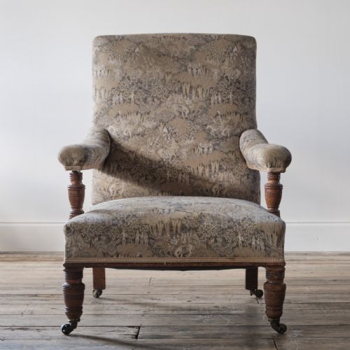 19th Century Oak Open Armchair
