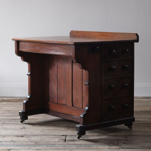 19th Century Gothic Revival Davenport Desk