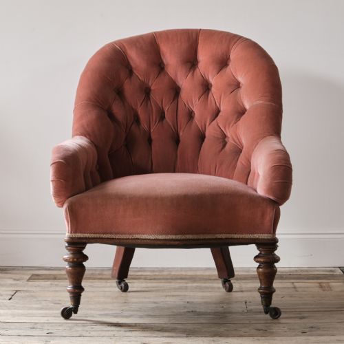 19th Century Iron Back Armchair