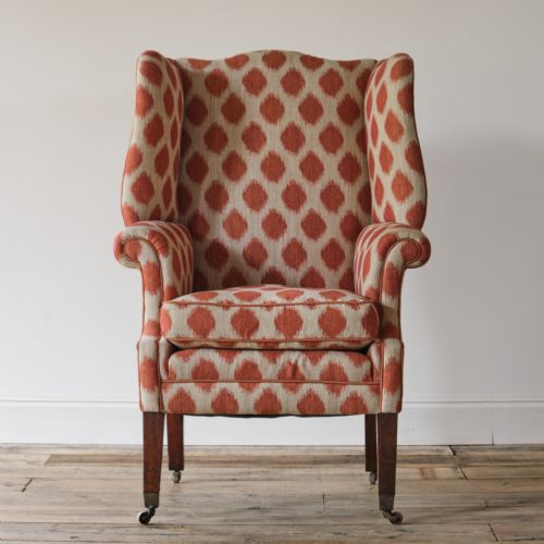 Antique Georgian Style Wingback Armchair