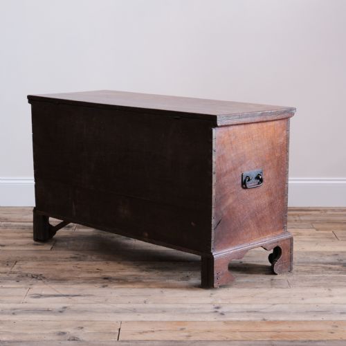 LARGE GEORGIAN OAK BLANKET BOX - ADDITIONAL PHOTO 4