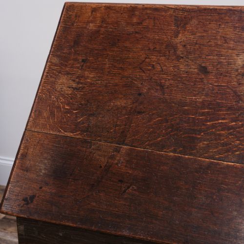LARGE GEORGIAN OAK BLANKET BOX - ADDITIONAL PHOTO 6