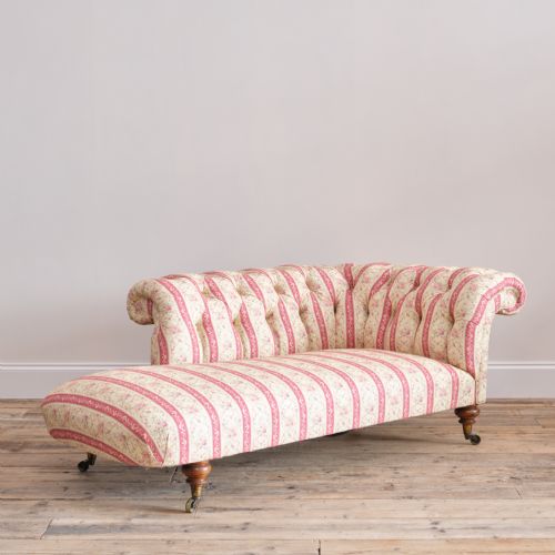 Howard and Sons Chesterfield Chaise Lounge C1860