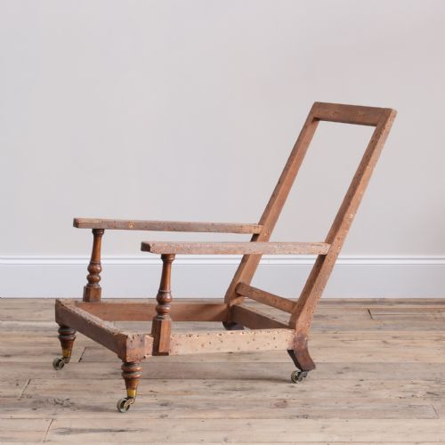19TH CENTURY HOWARD STYLE OPEN ARMCHAIR - ADDITIONAL PHOTO 1