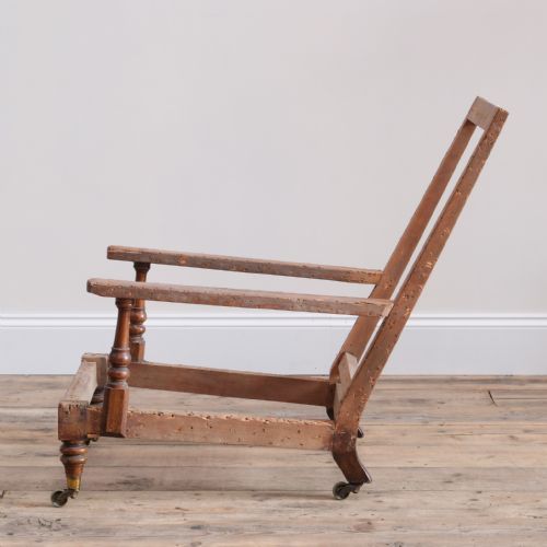 19TH CENTURY HOWARD STYLE OPEN ARMCHAIR - ADDITIONAL PHOTO 2