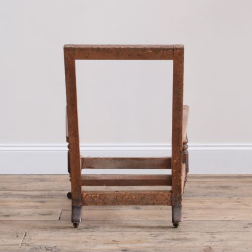 19TH CENTURY HOWARD STYLE OPEN ARMCHAIR - ADDITIONAL PHOTO 3