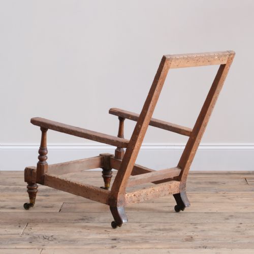 19TH CENTURY HOWARD STYLE OPEN ARMCHAIR - ADDITIONAL PHOTO 4