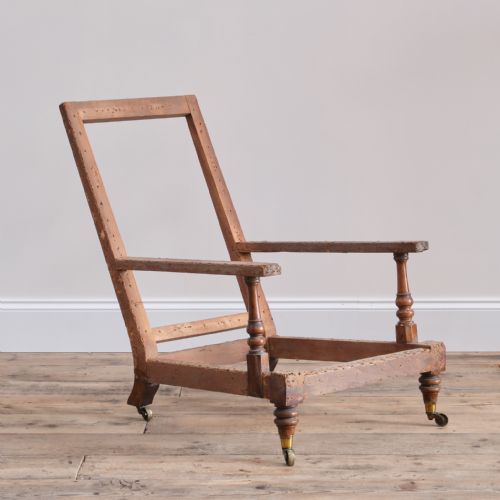 19TH CENTURY HOWARD STYLE OPEN ARMCHAIR - ADDITIONAL PHOTO 6