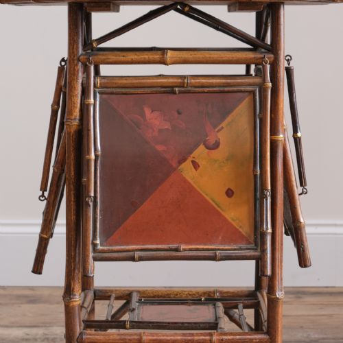 ANTIQUE BAMBOO LACQUER SIDE TABLE - ADDITIONAL PHOTO 7