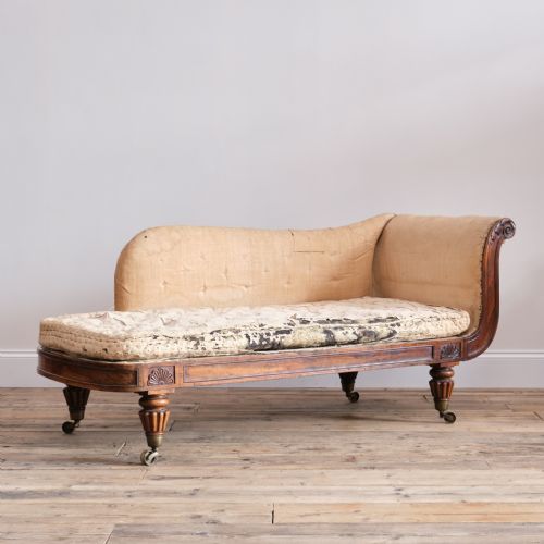 regency rosewood chaise lounge attibuted to gillows - CATEGORY: ANTIQUE SOFAS - DATED 19TH CENTURY
