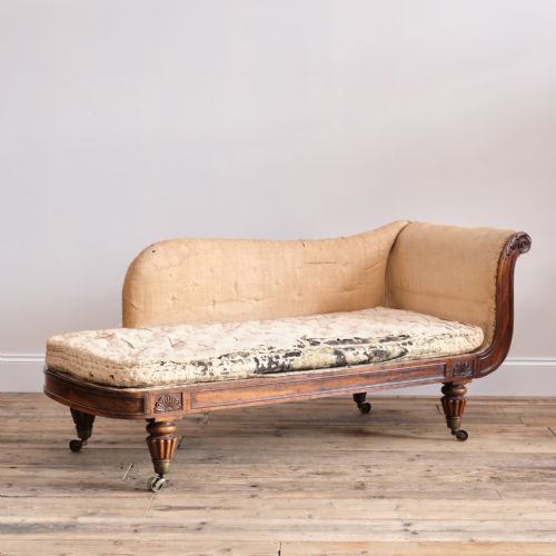 REGENCY ROSEWOOD CHAISE LOUNGE ATTIBUTED TO GILLOWS - ADDITIONAL PHOTO 2