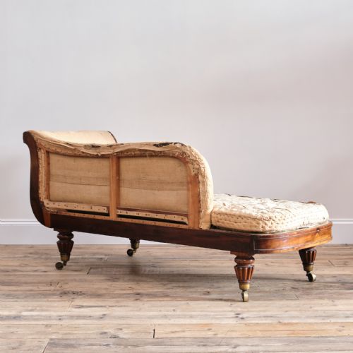 REGENCY ROSEWOOD CHAISE LOUNGE ATTIBUTED TO GILLOWS - ADDITIONAL PHOTO 4