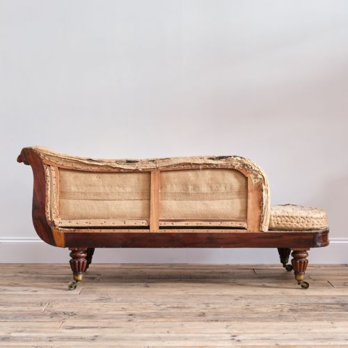 REGENCY ROSEWOOD CHAISE LOUNGE ATTIBUTED TO GILLOWS - ADDITIONAL PHOTO 5