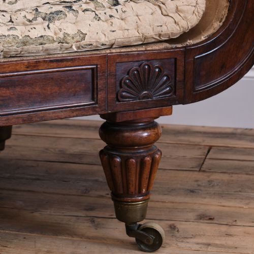 REGENCY ROSEWOOD CHAISE LOUNGE ATTIBUTED TO GILLOWS - ADDITIONAL PHOTO 9