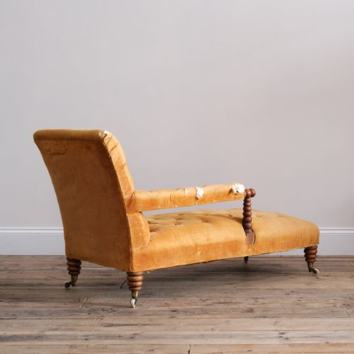 ANTIQUE BOBBIN CHAISE LOUNGE - ADDITIONAL PHOTO 4