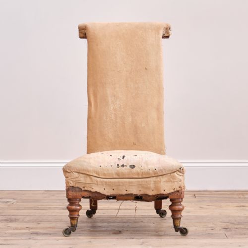 19th century howard sons prie dieu chair - CATEGORY: ANTIQUE CHAIRS - DATED VICTORIAN