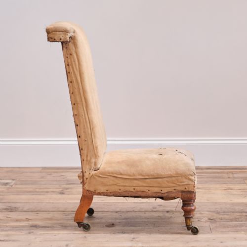 19TH CENTURY HOWARD SONS PRIE DIEU CHAIR - ADDITIONAL PHOTO 1