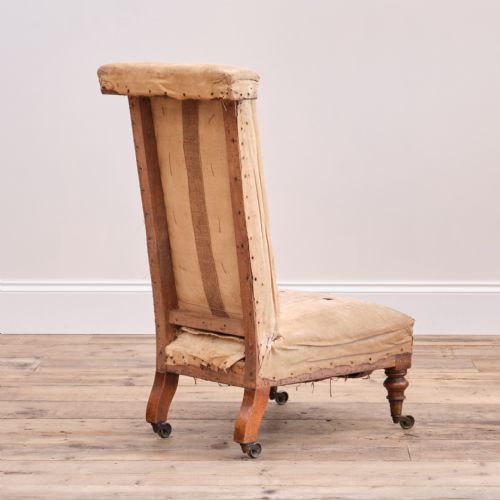 19TH CENTURY HOWARD SONS PRIE DIEU CHAIR - ADDITIONAL PHOTO 2