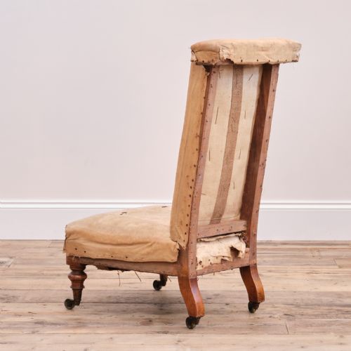 19TH CENTURY HOWARD SONS PRIE DIEU CHAIR - ADDITIONAL PHOTO 3