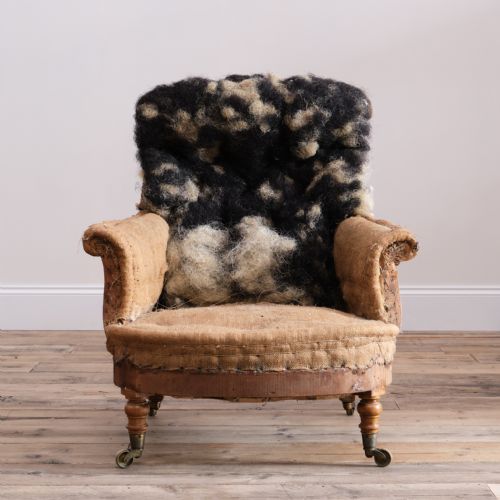 EARLY HOWARD SONS ARMCHAIR - ADDITIONAL PHOTO 2
