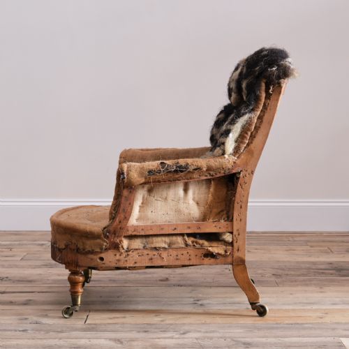 EARLY HOWARD SONS ARMCHAIR - ADDITIONAL PHOTO 4