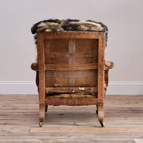 EARLY HOWARD SONS ARMCHAIR - ADDITIONAL PHOTO 5