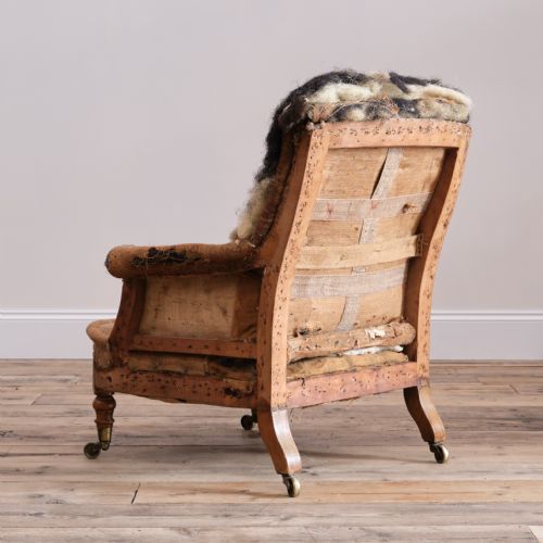 EARLY HOWARD SONS ARMCHAIR - ADDITIONAL PHOTO 6