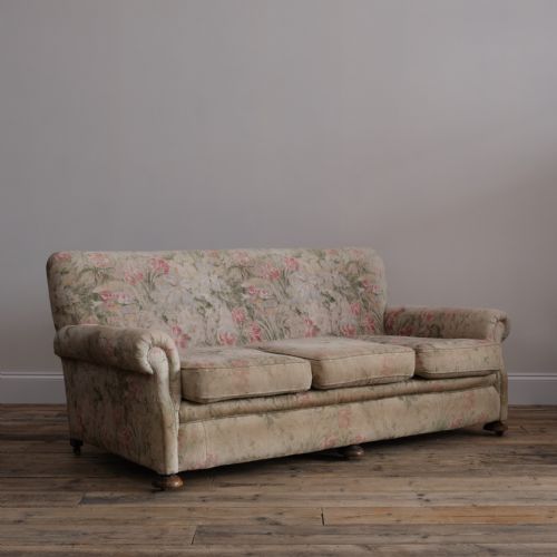 EARLY 20TH CENTURY COUNTRY HOUSE 3 SEATER SOFA - ADDITIONAL PHOTO 1