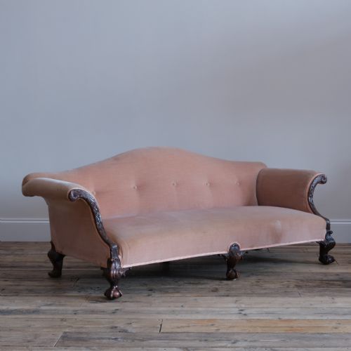 19TH CENTURY CAMEL BACK SOFA - ADDITIONAL PHOTO 2